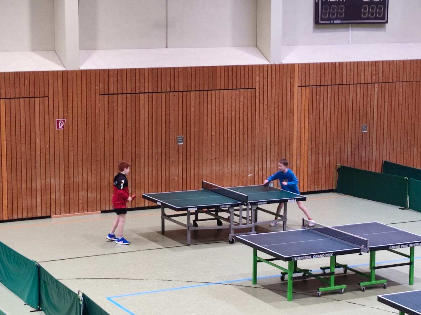 Tjark und Noe beim Einspielen