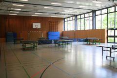 Die Halle ist vorbereitet!