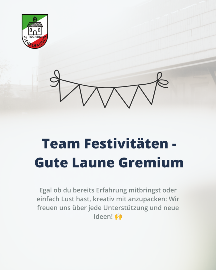 Team Festivitäten gesucht - Gute Laune Gremium