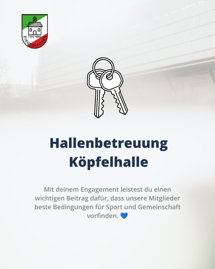 Hallenbetreuung Köpfelhalle gesucht!
