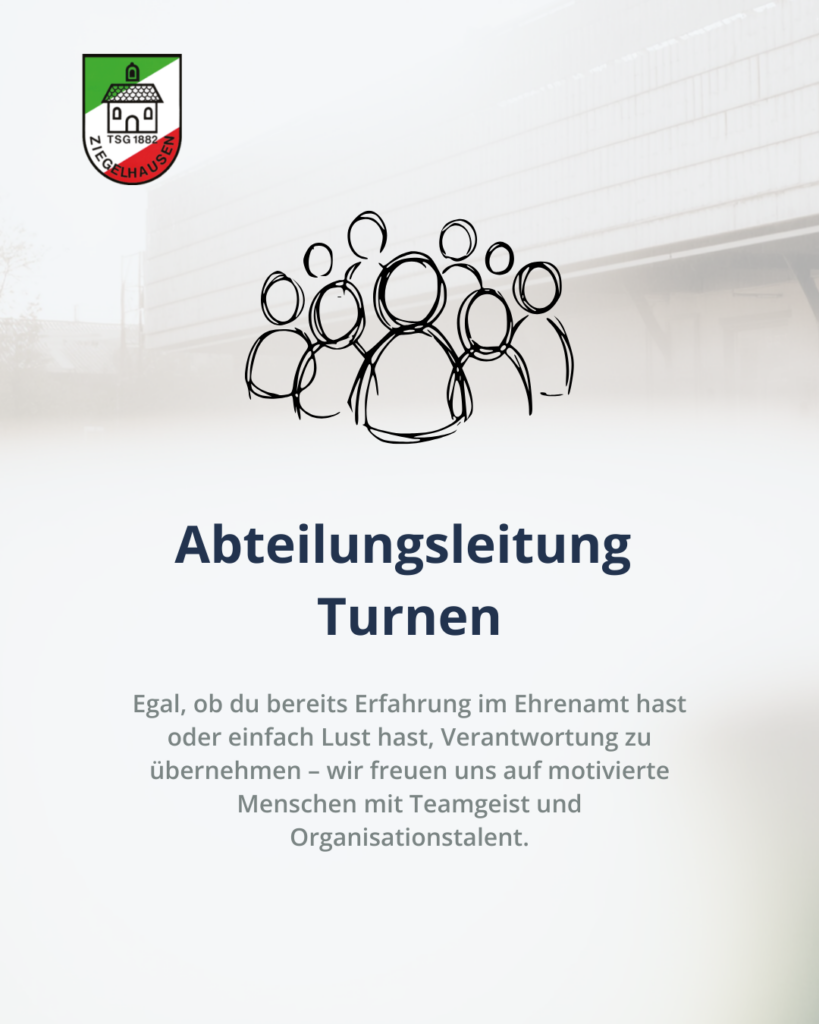 Abteilungsleitung Turnen gesucht!