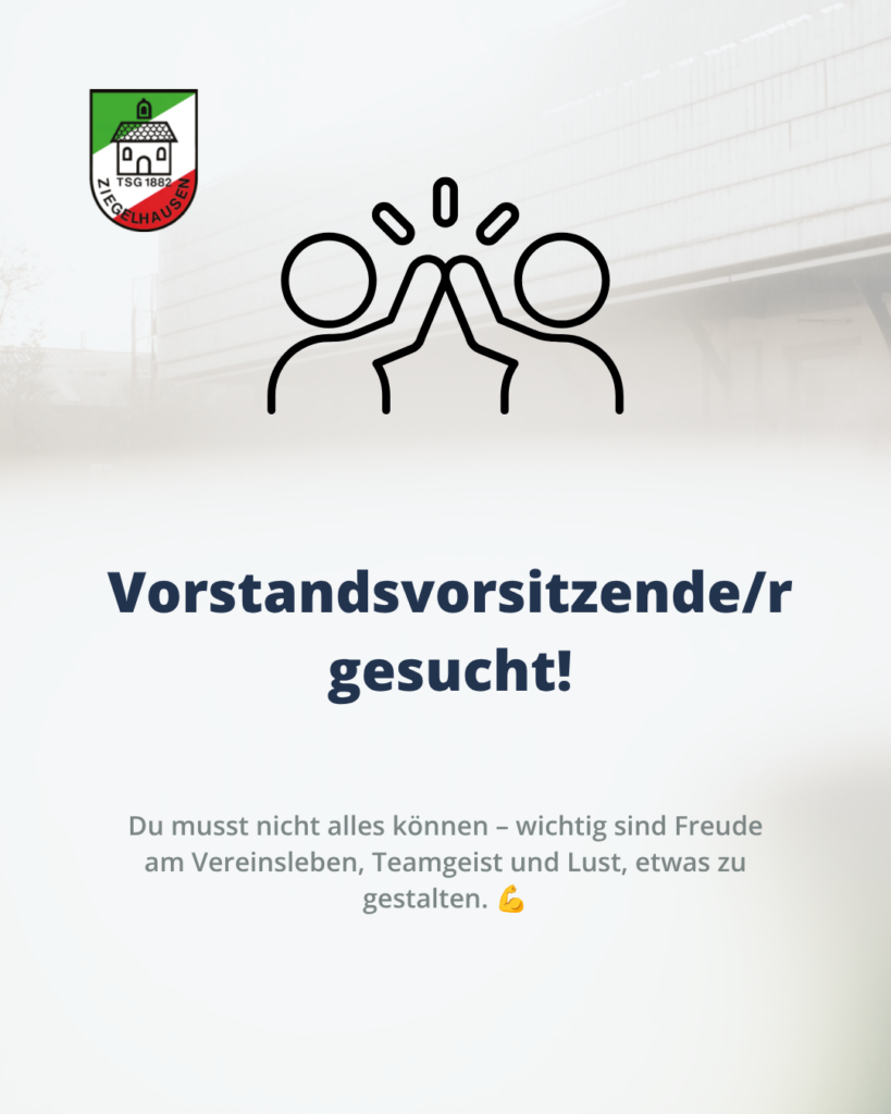 Vorstandsvorsitzende/r gesucht!